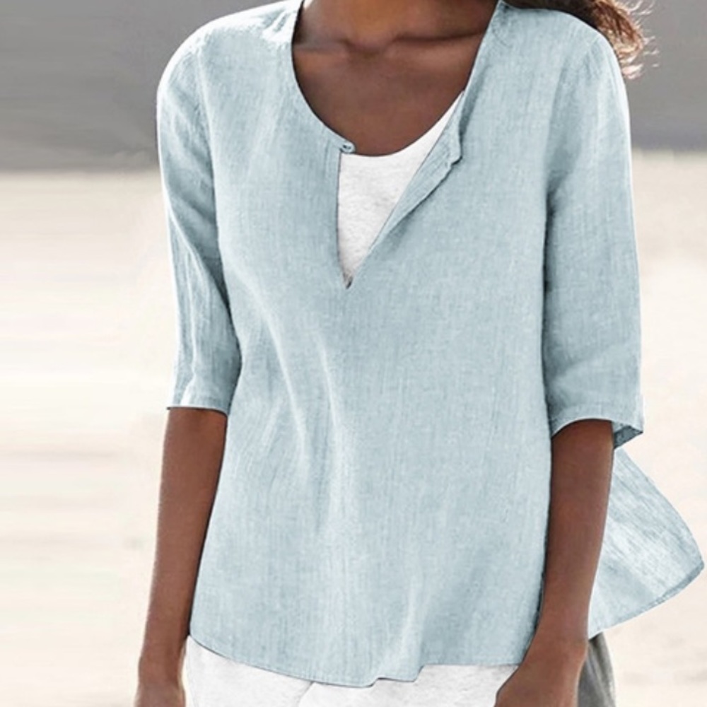 MissLook Powder Blue Blouse